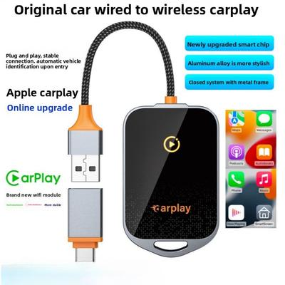Wireless CarPlay Adapter K81 Smart Box WIFI6 Bluetooth 5.0 for Seamless Car Navigation and Connectivity