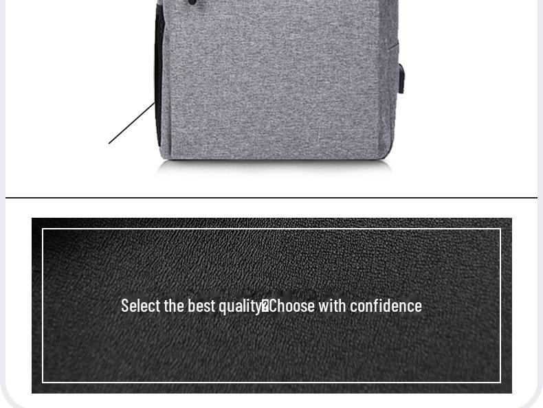 Men's High-End Fashion Waterproof Business Commuter Backpack with Large Capacity for Laptops and Travel