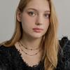 MUSE BY ROSE MiiA layered chain necklace [BLACK]