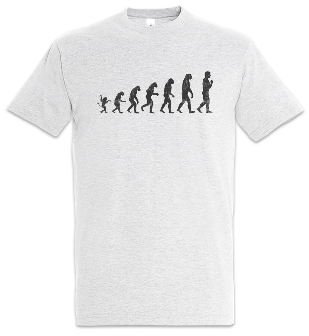 Human Evolution T-Shirt Fun Geek Nerd Ape Apes Charles Darwin Biologist XXXL