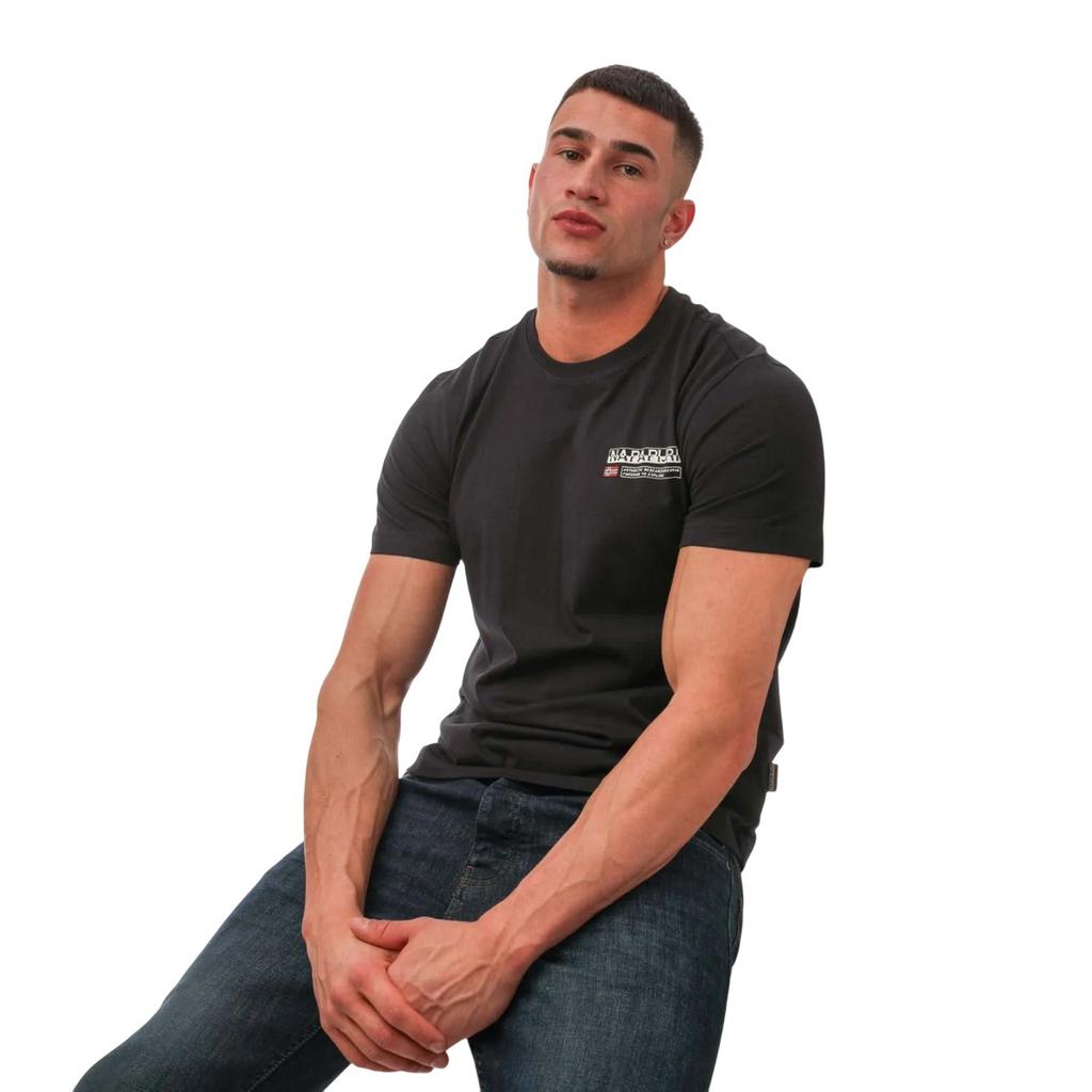 Napapijri Herren Kasba Logo Rundhals T-Shirt