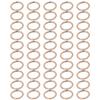 50Pcs Metal Rings 15x3mm Iron Material Sturdy Durable Multifunctional Exquisite O Rings MetalGold