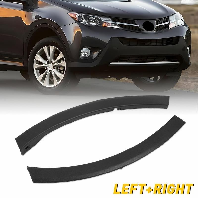 Car Front Bumper Wheel Fender Molding Trim Black Cover 52112-0R040 52113-0R040 For Toyota RAV4 (XA40) 2013 2014 2015 Accessories