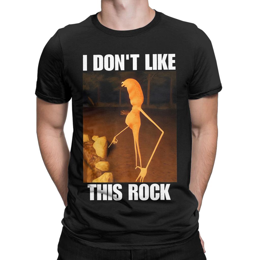 Hommes Femmes Imprimé Graphique Marcus Le Ver Je N'aime Pas Cette Roche T-shirt Coton T-shirts Vêtements