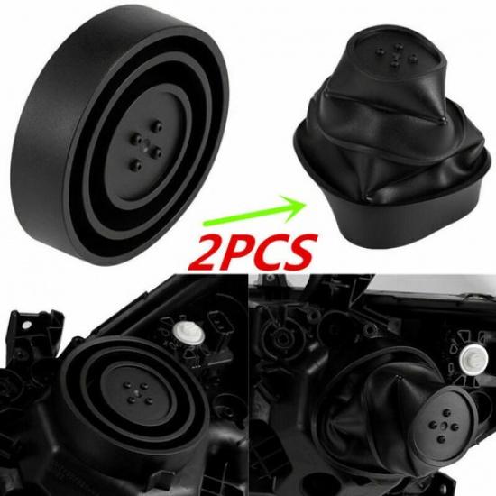 2Pcs Universal Seal Cap Rubber Dust Cover for Car Headlight Fog Lamp Housing Kit