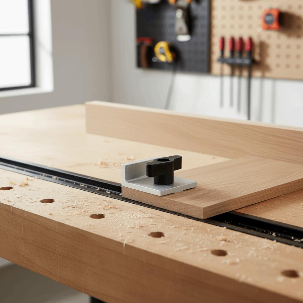 4 Pcs Set Short Stop Kit With Knobs Replacement Kit Universal Fit Stop  Woodworking Tools