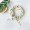 Elastisches Weiches Wickel-Chiffon-Haartuch Schlankes Rauten-Einfarbiges Bandana Haarband Elegantes Gefaltetes Seidentuch Mädchen
