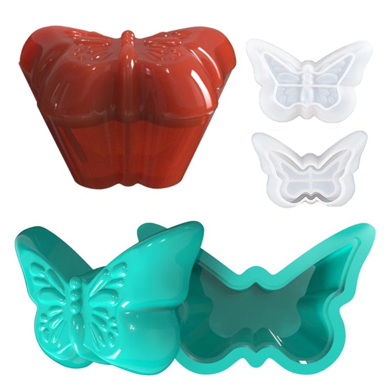 Silicone Craft Mold Butterfly Shape Suitable for Creating Candle Containers and Organizers Great for Handmade Gifts