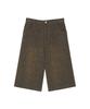 Tonsle Washed Leopard Bermuda Pants Brown