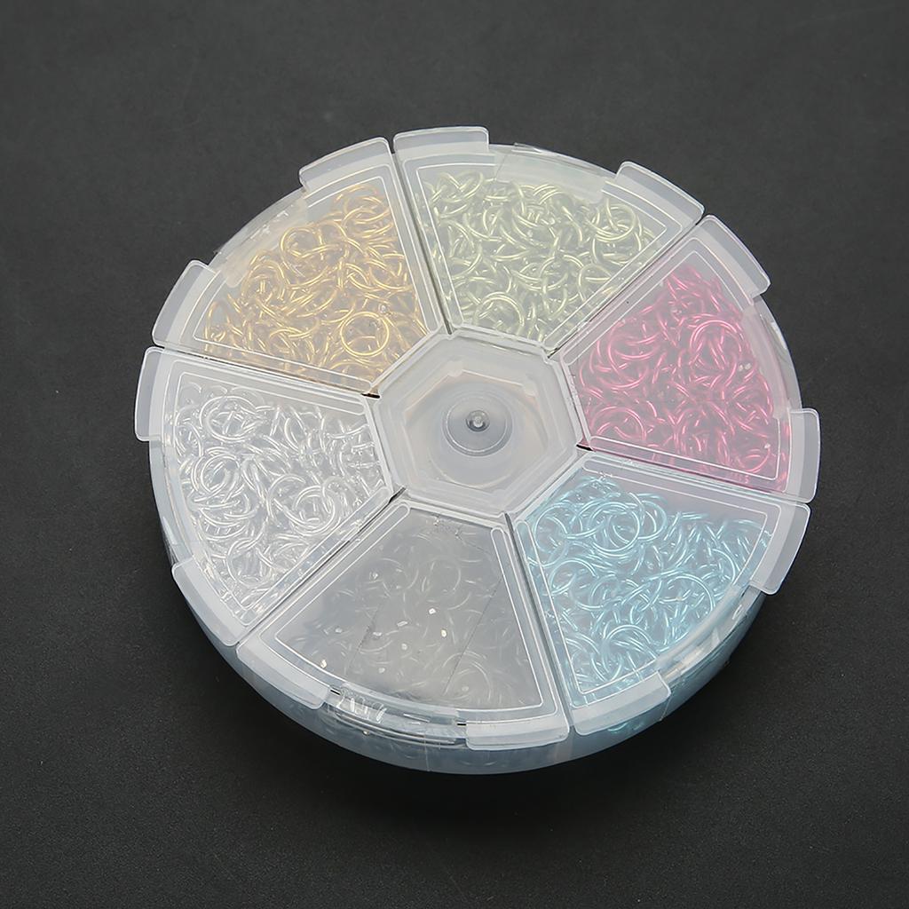 Gemischte Aluminium Schmuckzubehörteile Bunte Biegeringe DIY Fundstücke Set Kit