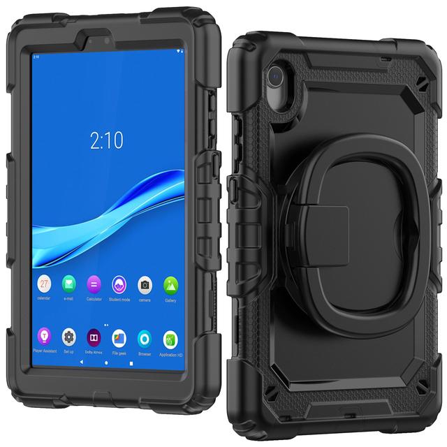 

Heavy Duty Case For Lenovo Tab M9 TB-310FU 310XU M8 4th Gen TB-300FU 300XU Rotating Cover for M8 TB-8505F TB-8705F Handle Grip M8 HD TB-8505F 8505X