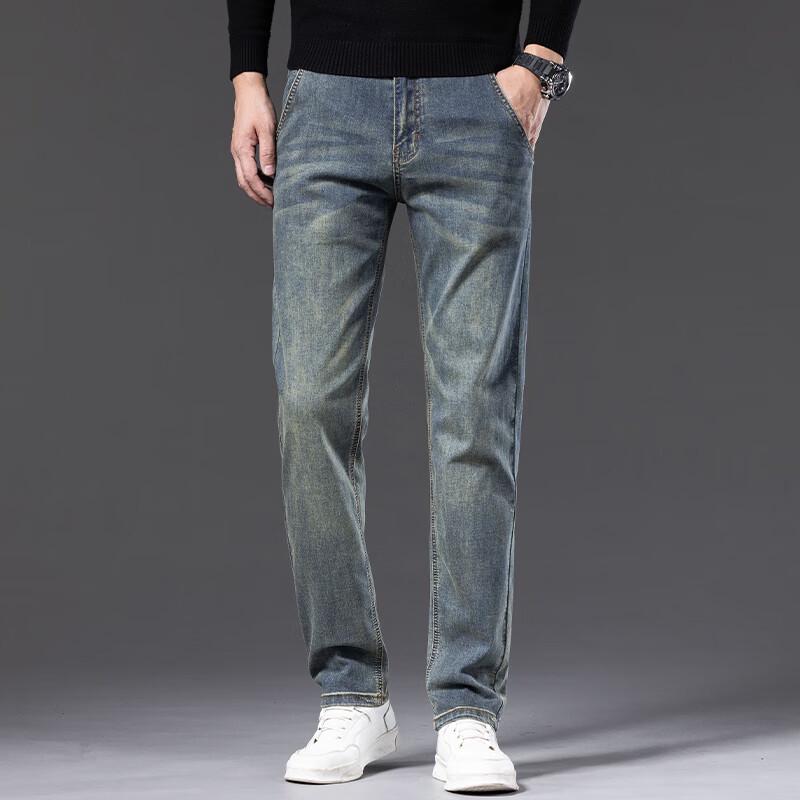 DK Men's Retro Straight-Leg Jeans