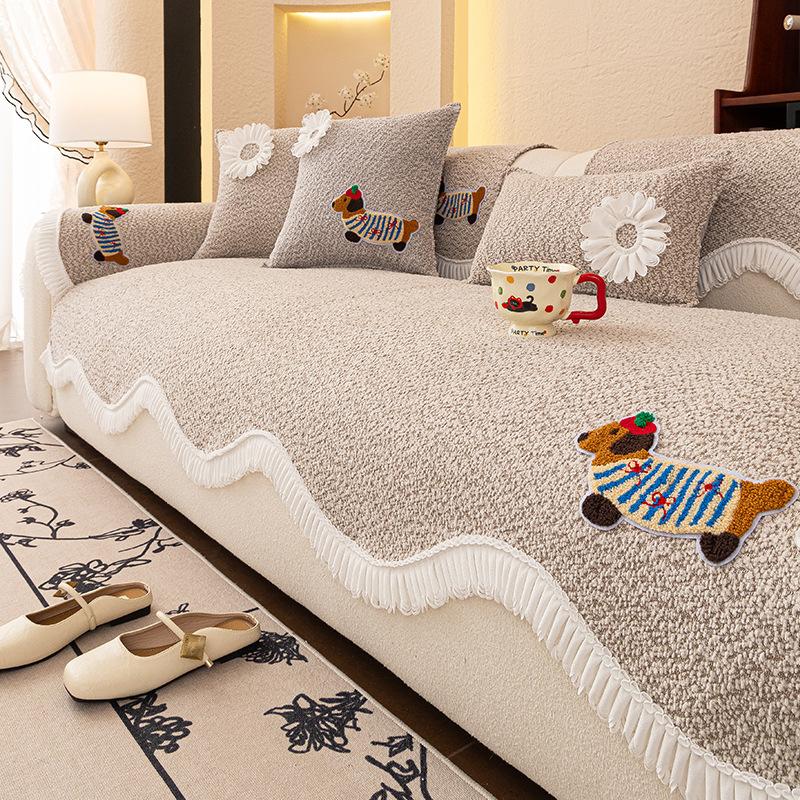 Special-Shaped Sofa Cushion  New Four-Season Universal Combination Sofa Seat Cushion One-Piece Sofa Cover Seat Cushion