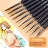 11Pcs Miniature Painting Brushes  Hook Line Pen Detail Fine Tip Paint Brushes Set For Gouache Oil Watercolor Acrylic Painting