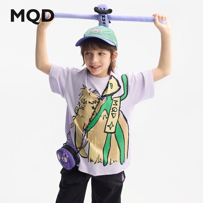 MQD Boys  Cartoon Summer Short Sleeve T-Shirt 120