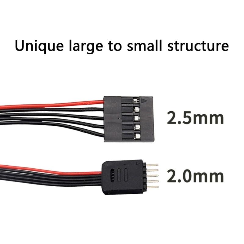 4-Pin-Adapterkabel 2,54 mm Buchse auf 2,0 mm Stecker Draht Breadboard Jumper-Kabel für Elektronik-Prototyping & -Tests