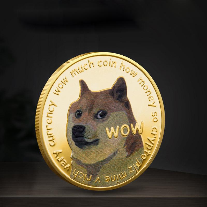 

Bitcoin BTC SHIB DOGE XRP Souvenir Coin Physical Metal Crypto Currency Coin Collection with Plastic Case
