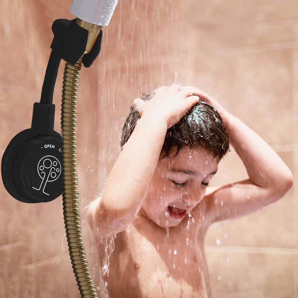 Rotatable Shower Head Wall Mount Holder No-Punching Shower Rack