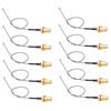 10PCS Coaxial Adapter Cable RF Signal Extension Cables 50 Ohms for GPS Systems Receivers Scanners