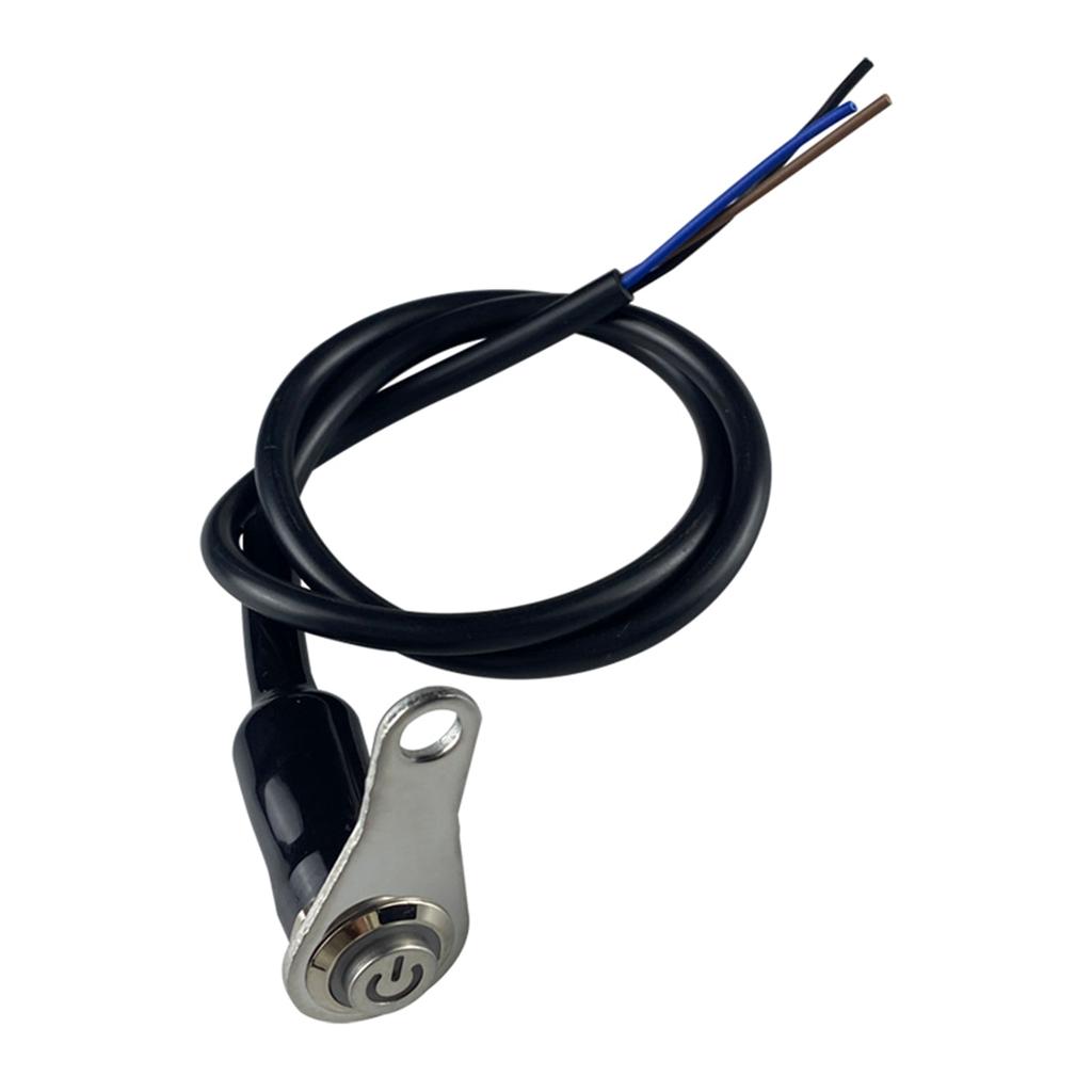 Motorcycle Handlebar Switch Self-return Reset Button Aluminum Alloy for Horn Engine Power Start Kill Switches Waterproof