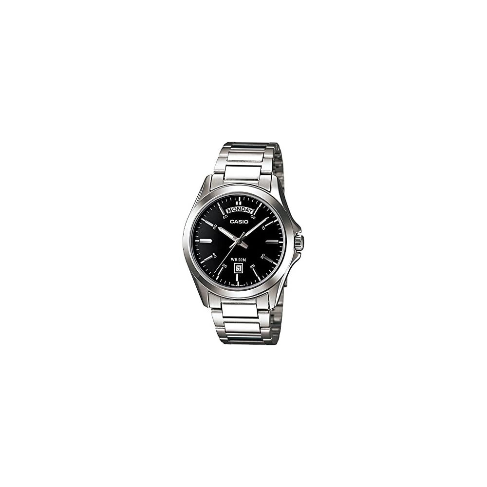 Casio MTP-1370D-1A1 Analog Watch Stainless Steel Band Water Resistant Men's Timepiece