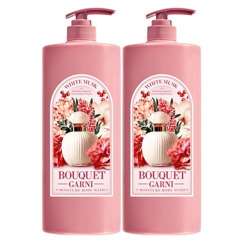Bouquet Garni Moisture Body Wash White Musk Fragrance, 1.5L, 2 units