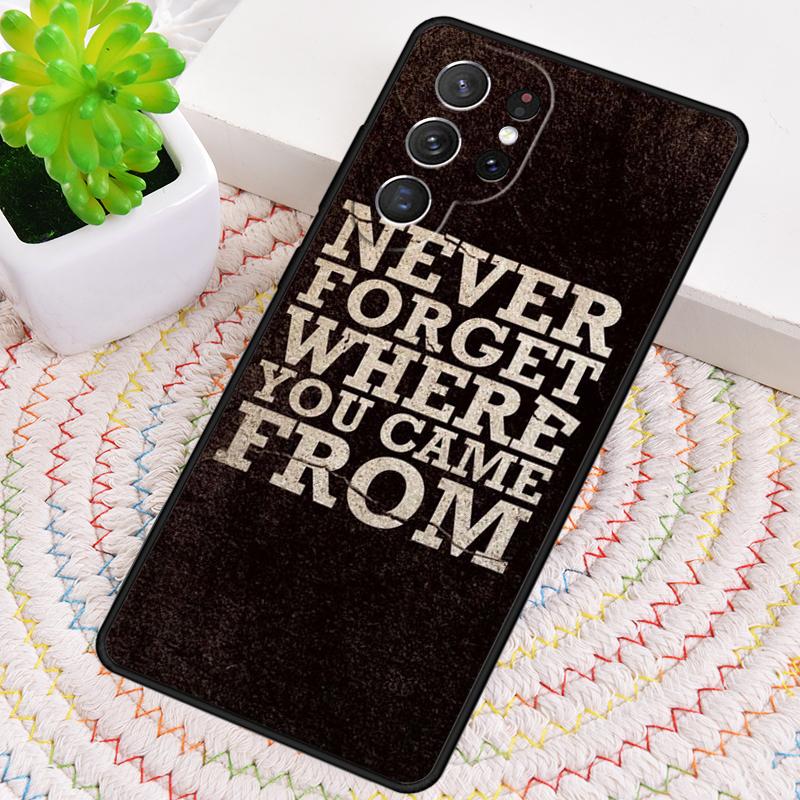Never Forget To Make A Life Silicone Phone Case For Samsung Galaxy note 10 pro S26 S25 S24 S23 S22 S21 Plus S25Ultra Capa Cover