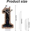 3.15 Inch Crown Number Candles for Birthday Cakes Cake Candles SparklersCake Topper for Wedding Baby Showers Party Decoration