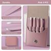 4Pcs/Set Stainless Steel Eyebrow Tweezers Set Oblique Mouth With Storage Bag Beard Tweezers Pointed Tip Hair Removal Tweezers