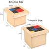 Non-Toxic Montessori Math Teaching Binomial Trinomial Kids Wooden Toys Sensory Play Math Learning Toys For Kids 3+ Years Old Educational