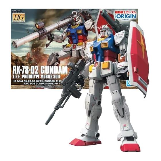 [HG]RX-78-02 Gundam THE ORIGIN 1/144 scale color-coded plastic model