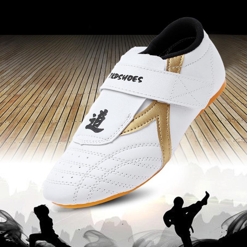 Fashion Taekwondo Shoes Art Light Breathable Boxing Karate Kung Fu Gym Workout Non-slip Soft Oxford Soles Sports Body Shoes