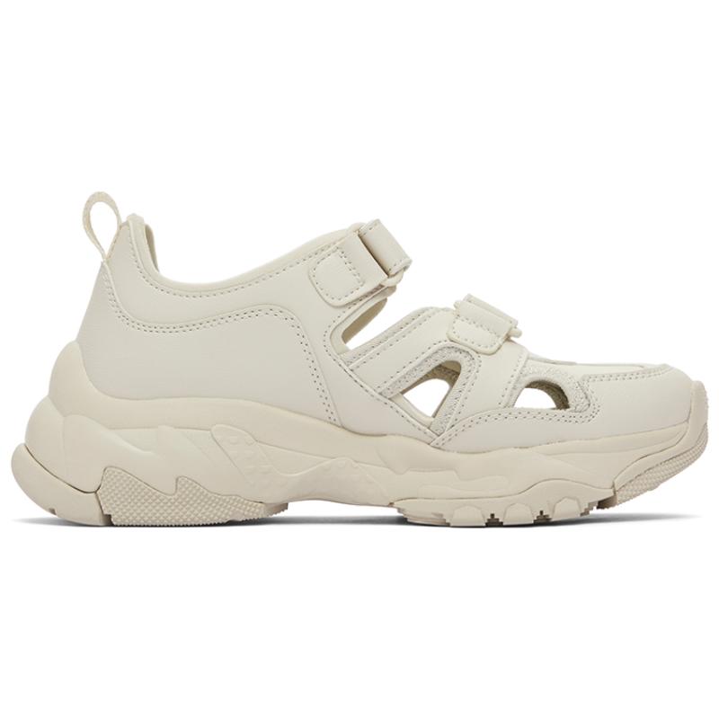 MLB Sandal Chunky Mask Breathable River Trekking Shoes Unisex Beige Black Sneakers 3ASDCH143-43BGS