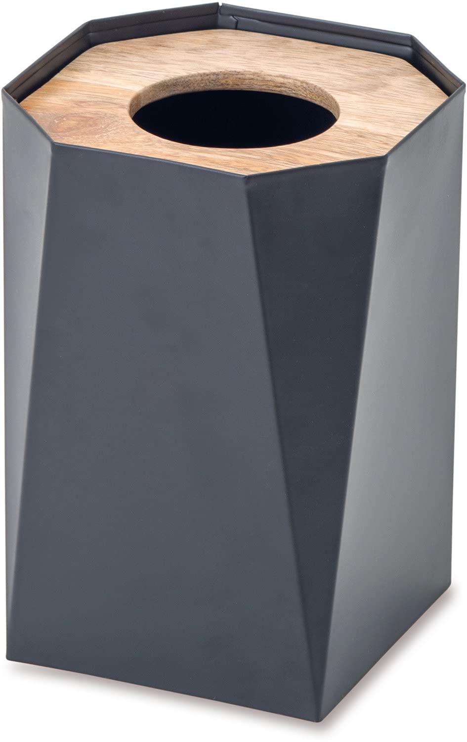 POSH LIVING Dustbin Octo Black, Small, 41321