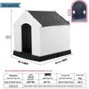 All-Season Waterproof Outdoor Dog House for Small To Large Dogs