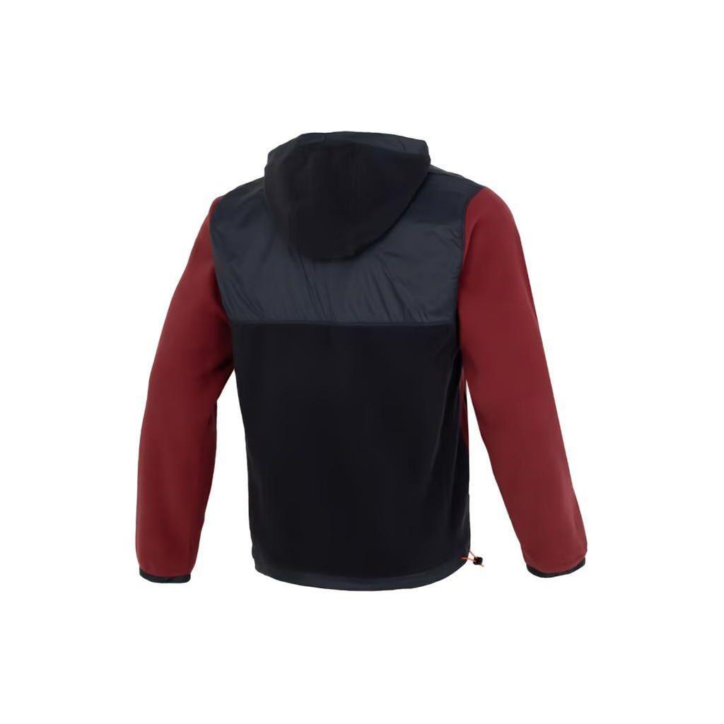 Under Armour Color Block Outdoor Pullover Hoodie Men Deep-Red 1367134-626