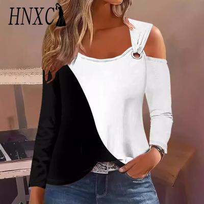 Damenmode Casual Herbst Winter Langarm O-Ausschnitt Blusen & Hemden