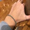 [Chacha Jewelry] Paper 5mm Luxury Silver Chain Silver Bracelet Couple Birthday Gift Unisex Vintage