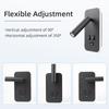 Bedside Wall Lamp with Switch and USB Port Wall Mounted Reading Spot Lights Bedroom Wall Sconce Rotatable Led Wall Light Cabinet