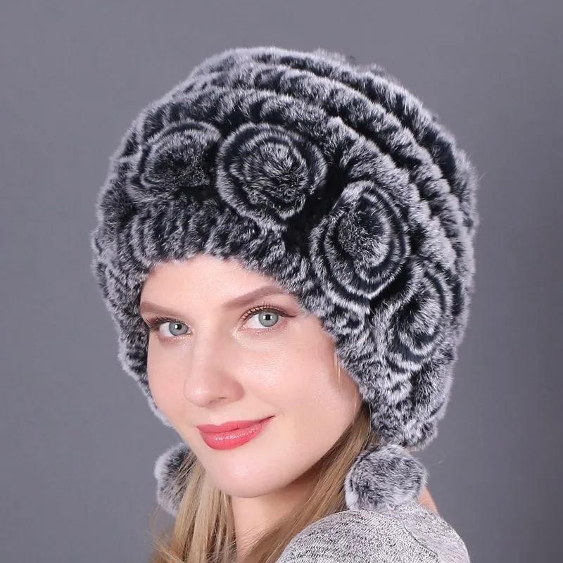 

Fashionable, Thick And Warm, For Women , Plush Hat For Adults. One Size чёрный