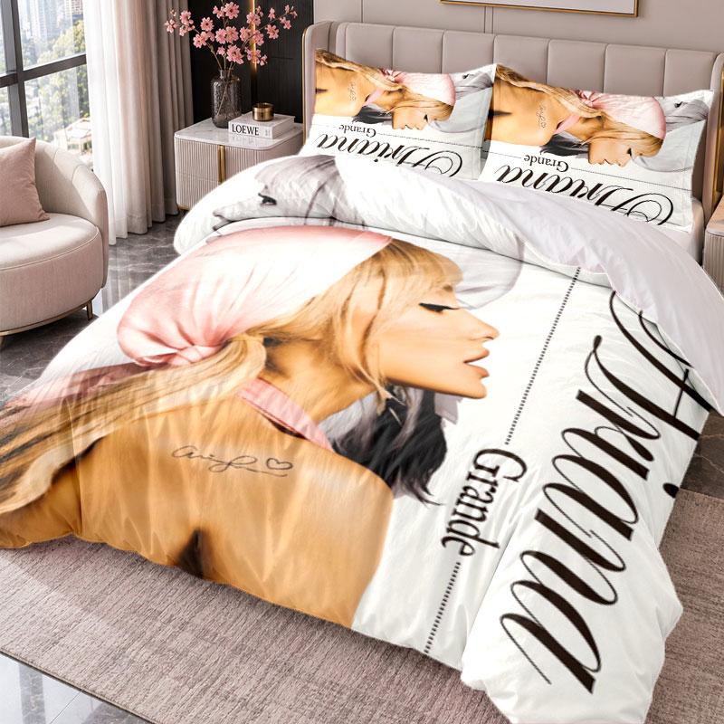 Ariana Grande 3Pcs Bedding Set Duvet Cover With Two Pillowcases For Bedroom Home Decoration