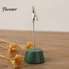 Place Card Holder Wood with Metal Clip, Small Table Number Name Sign Waterproof Wooden Clip Holder, Memo Note Photo Stand for Wedding Party Restaurant