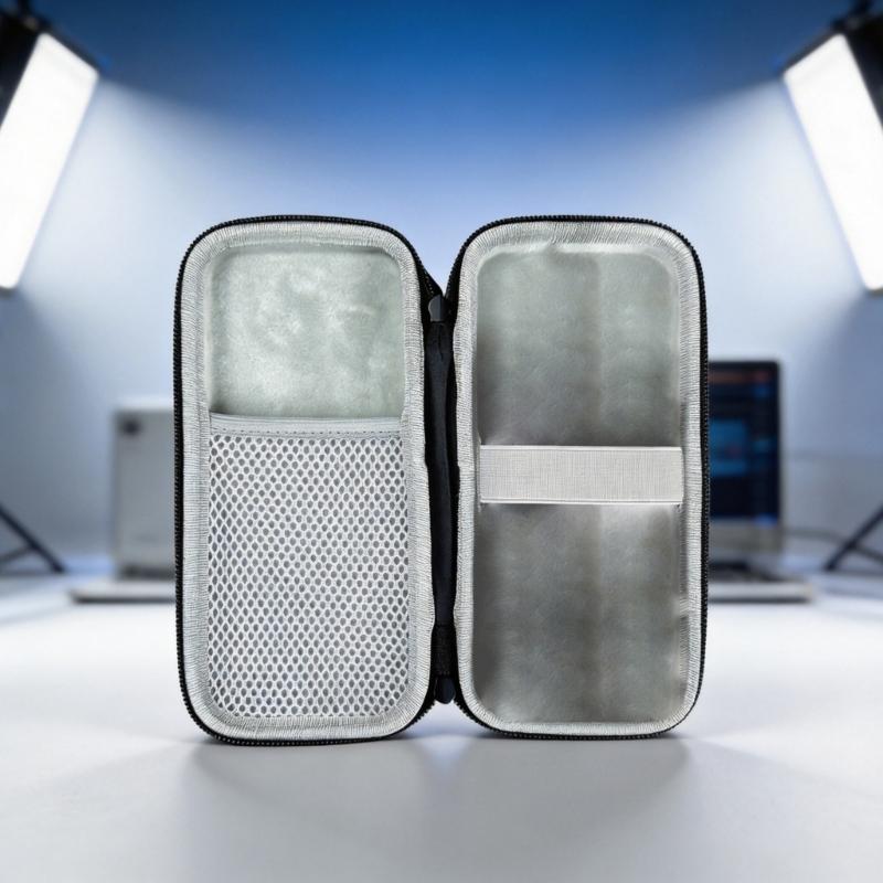 Durability EVA Protective Case For 25SE Powerbank Bag With Soft Lining &Mesh Pocket Perfect For Travel Commuting