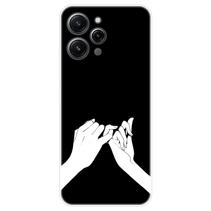 Para xiaomi redmi 12 redmi12 4g caso macio silicone capa traseira dos desenhos animados caso de telefone criatividade