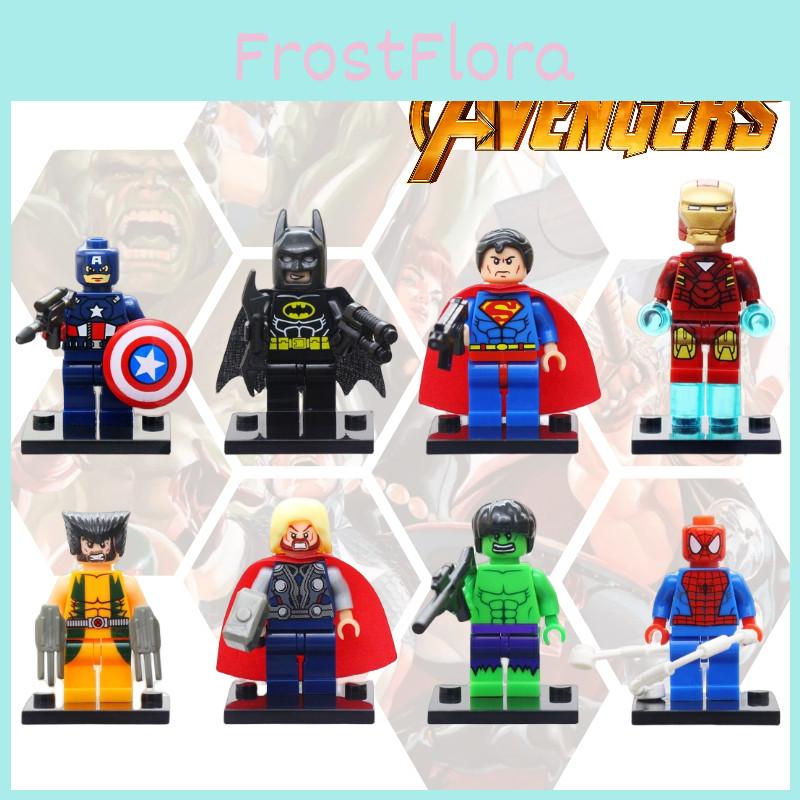 High-quality Abs Plastic Building Blocks Jr833b Avengers Superhero Series