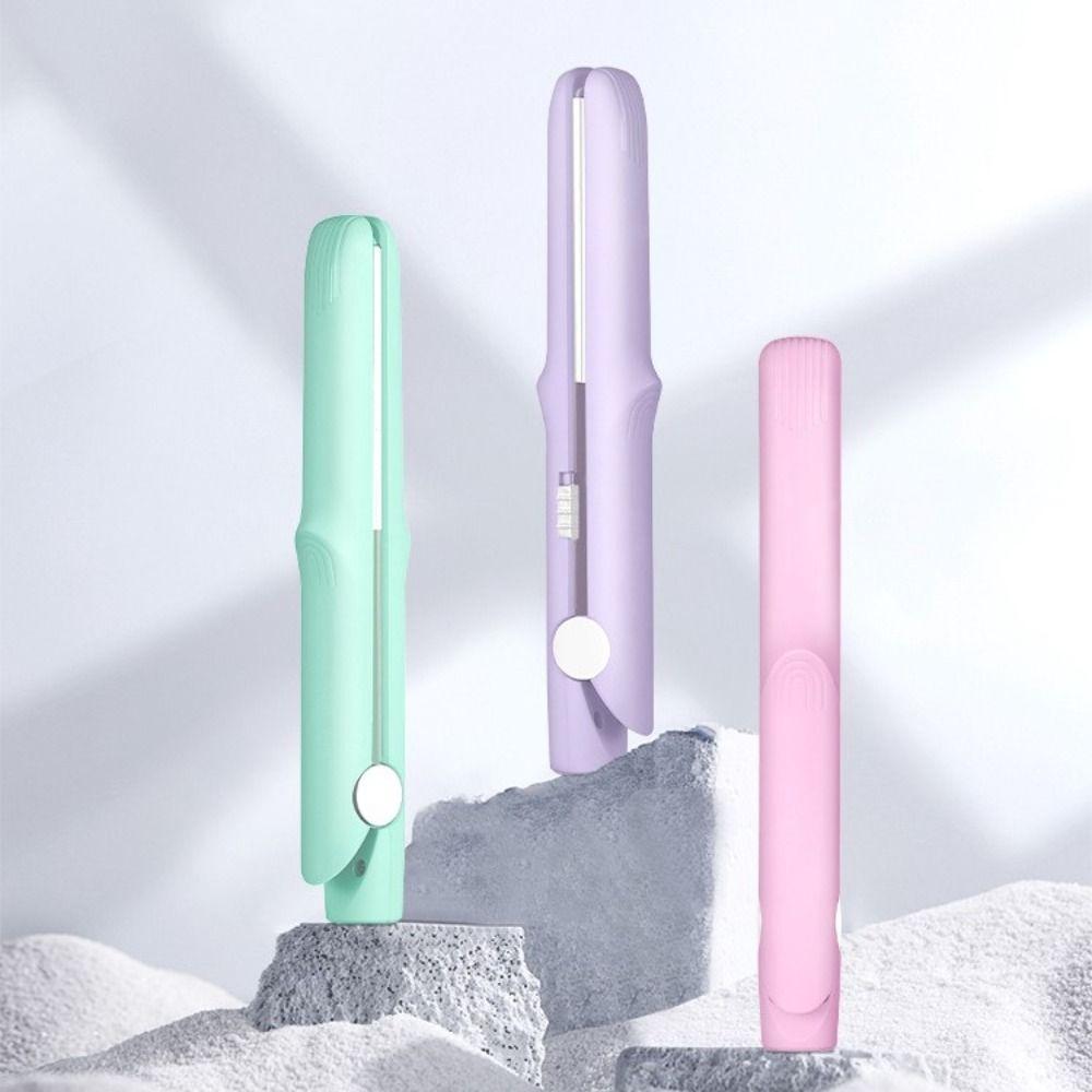 

Ceramic Glaze Electric Straight Hair Comb Solid Color Hair Straightener Curly Hair