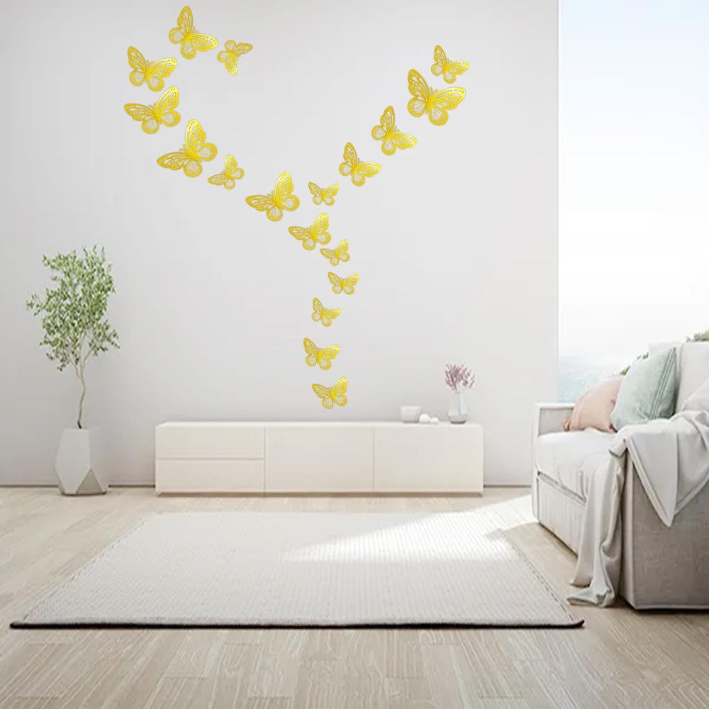 3D Butterfly Wall Stickers: Romantic, Self-Adhesive Decorations for Living Room and Holiday Layouts