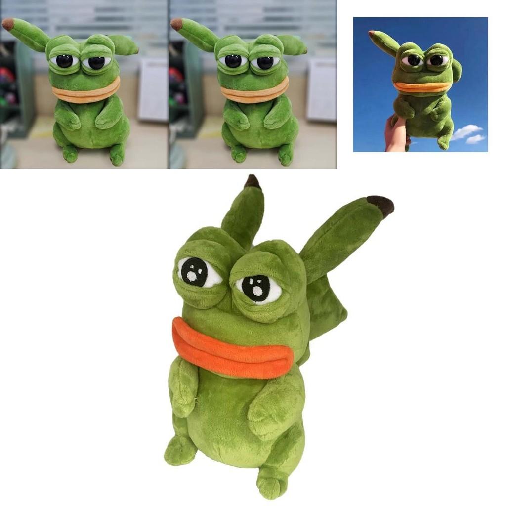 Weiches Plüschfrosch Kuscheltier Pepe Der Frosch Traurig Kawaii Zimmerdeko Spielzeug