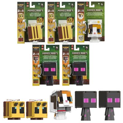 Minecraft Super Expanded Figures C Assortment 5 Pieces Box Sold Figures for Children Ages 6 and Up (MINECRAFT) 986C-HTL43