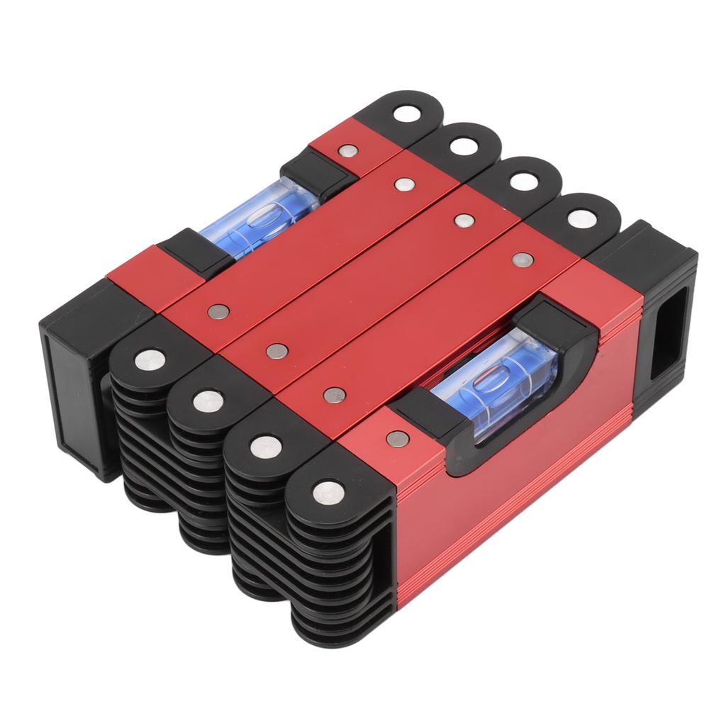 Składana poziomica 28 cali Wielofunkcyjna Wielokątowa Do obróbki drewna Dokładna Magnetyczna 4 poziomy